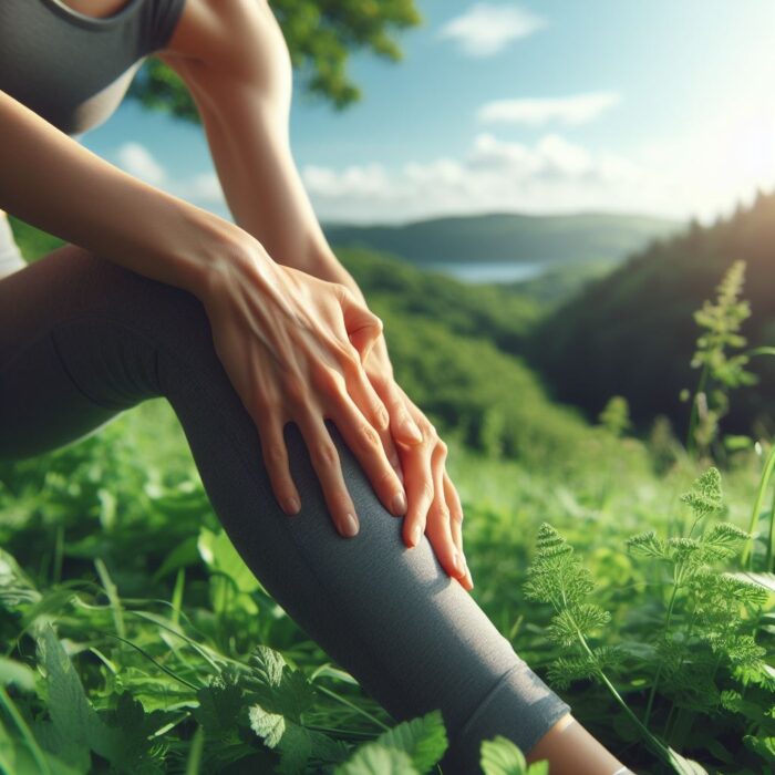Ways Find Inner Peace: Enhance flexibility and cultivate inner calm. Person practices a relaxing stretching exercise outdoors for stress reduction and improved well-being.