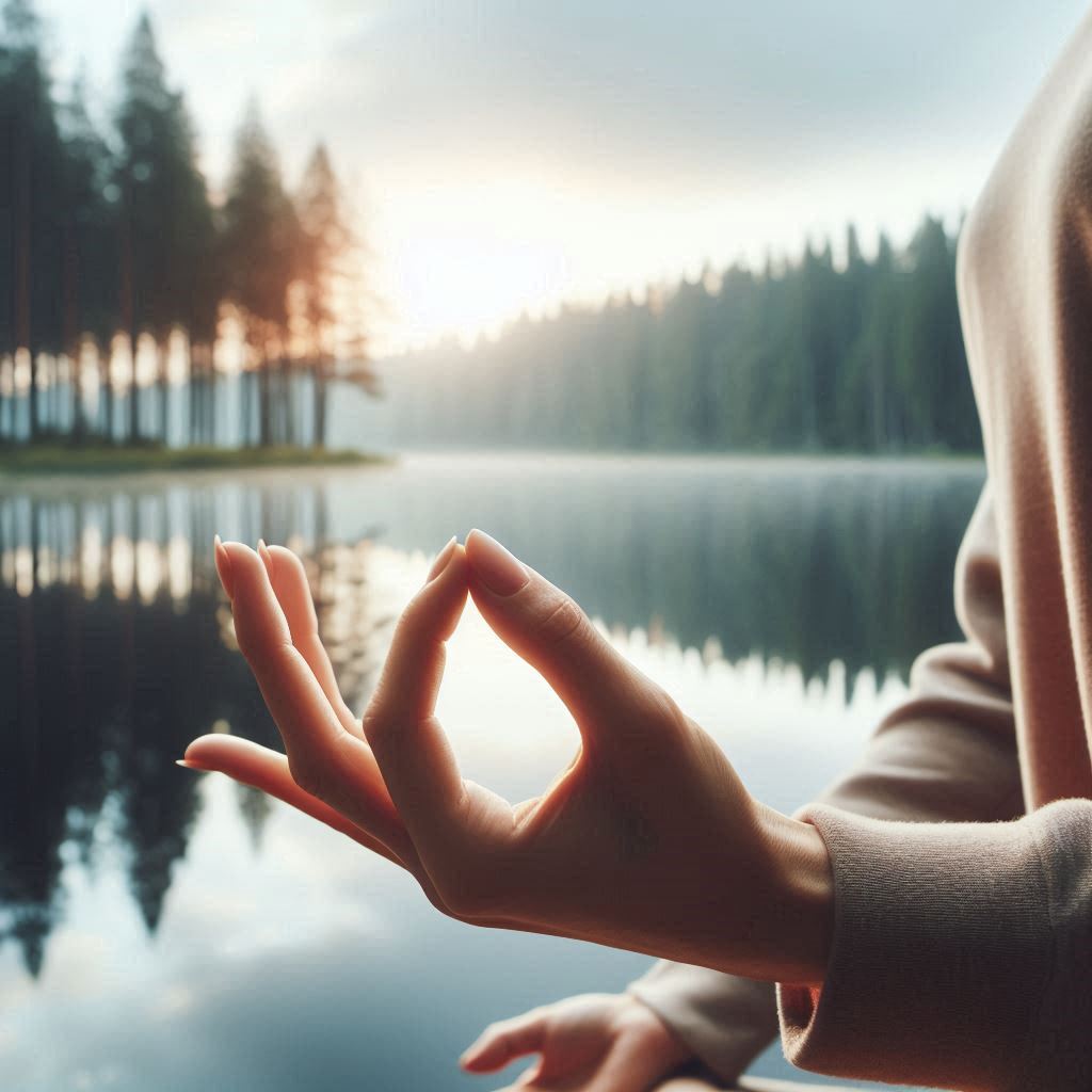 Ways Find Inner Peace: Practicing yoga by the lake to achieve mindfulness and inner peace through nature.