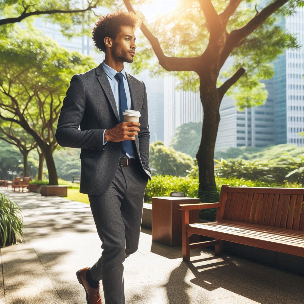 Work Stress Relief Tips: Take short outdoor walks to clear your mind and relieve work stress.