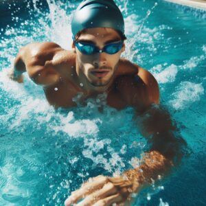 HIIT Workout Vs Cardio: Man Swimming for Weight Loss