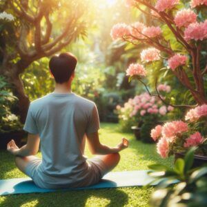 Natural Way Reduce Anxiety: Meditation practice in a calming environment can help manage anxiety symptoms.