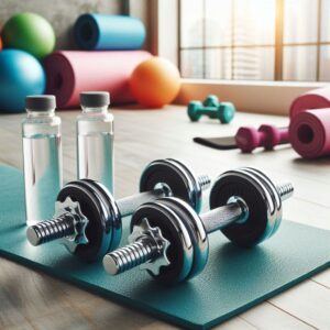 Exercises Lose Weight Quick: Strength training with dumbbells boosts metabolism and burns calories efficiently.