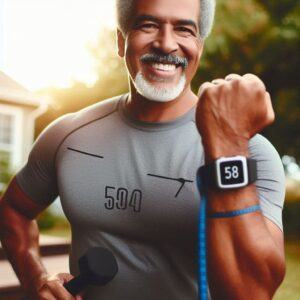 Successful Weight Loss After 50: A person over 50 engaging in a light exercise routine outdoors, symbolizing successful weight loss after 50.