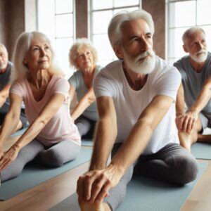 Yoga weight loss after 50: Community yoga classes offer support and motivation.