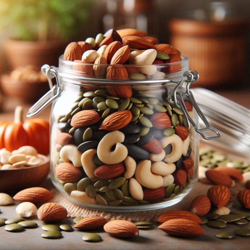 Top 10 Food Sources Iron: Snack on nutrient-dense nuts and seeds like pumpkin seeds and cashews to boost your iron intake naturally.