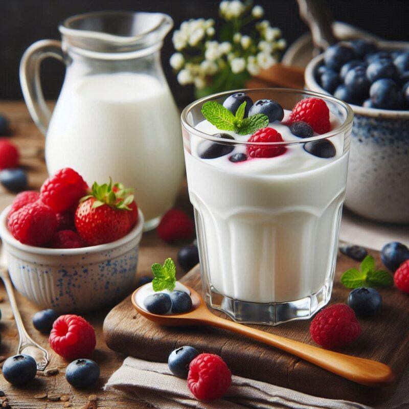 Fermented Foods Good Gut: Kefir and yogurt are excellent sources of probiotics, essential for improving gut health and digestion.